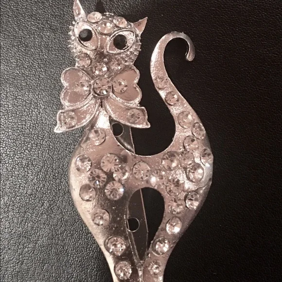 🆕Beautiful Crystal Cat Brooch‎ Pin - Picture 5 of 7